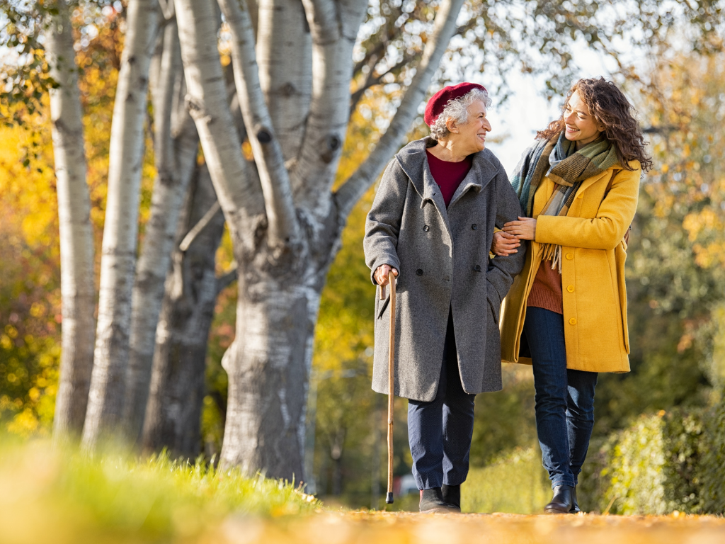 walking-with-elderly-2 senior home care in Massachusetts