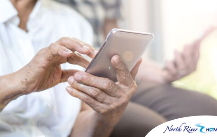 Home care assistance technology in use.